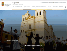 Tablet Screenshot of cigales.ayuntamientosdevalladolid.es